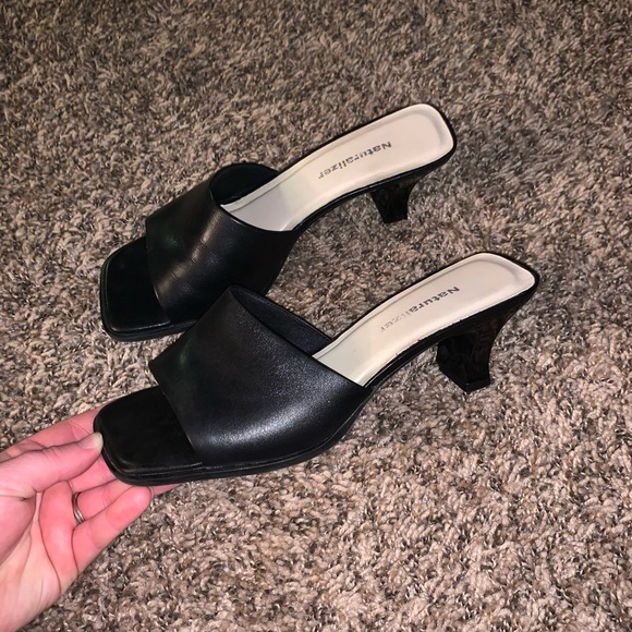 Naturalizer Shoes - Naturalizer Y2K Black Square Toe Heel Size 8